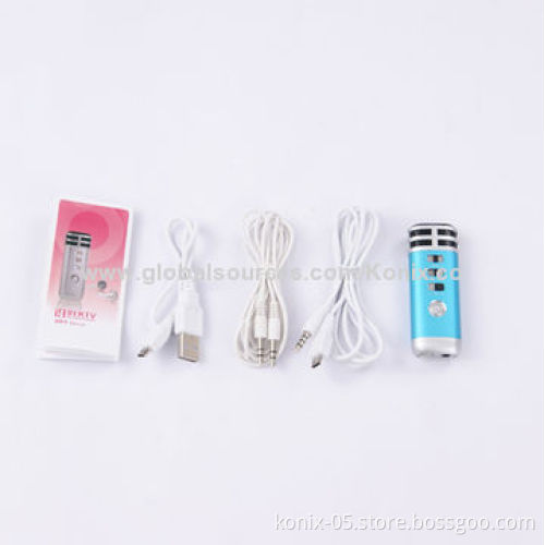 Mini Pocket Microphone Karaoke Player, Supports MP3 Player/iPad